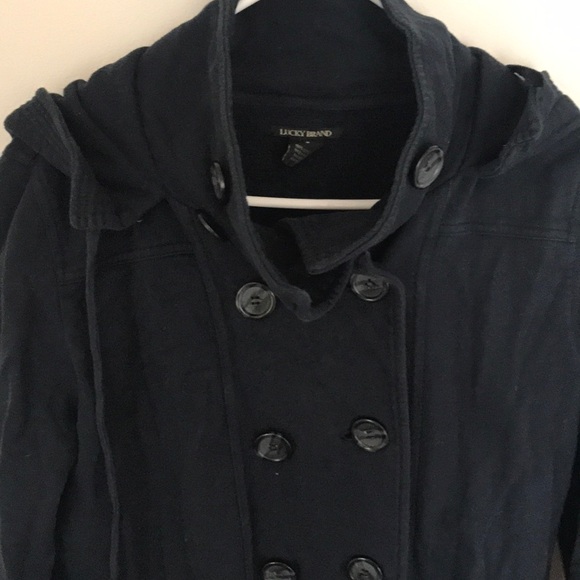 Vintage Lucky Brand Sweatshirt Coat - Picture 3 of 3